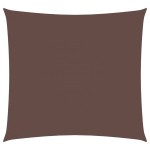 vidaXL Parasolar, maro, 5x5 m, țesătură oxford, pătrat vidaXL Parasolar, maro, 5x5 m, țesătură oxford, pătrat
