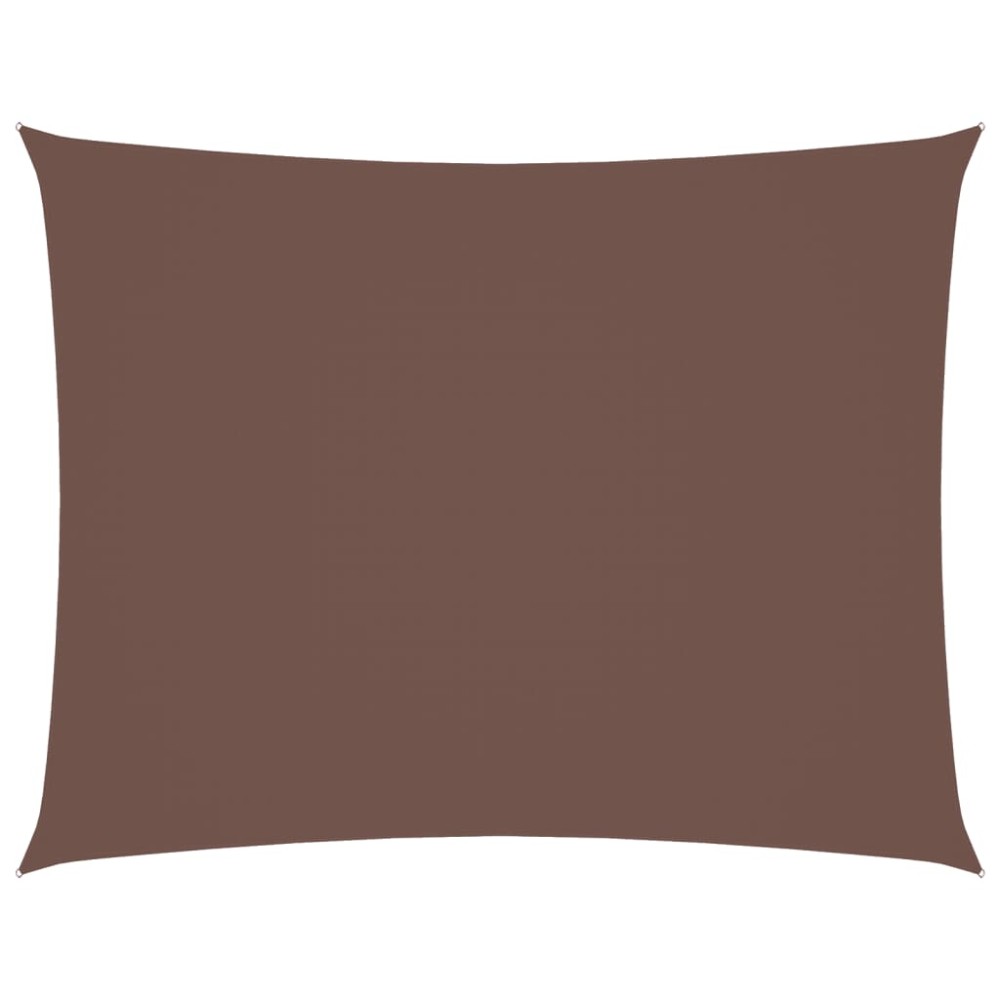 vidaXL Pânză parasolar, maro, 5x6 m, țesătură oxford, dreptunghiular
