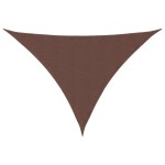 vidaXL Parasolar, maro, 2,5x2,5x3,5 m, țesătură oxford, triunghiular vidaXL Parasolar, maro, 2,5x2,5x3,5 m, țesătură oxford, triunghiular