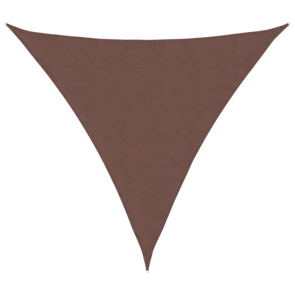 vidaXL Parasolar, maro, 3x3x3 m, țesătură oxford, triunghiular
