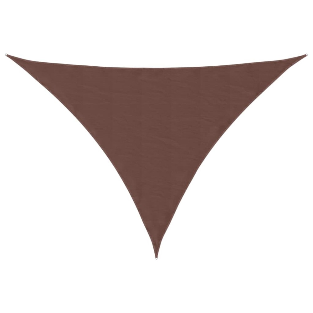 vidaXL Parasolar, maro, 4x4x5,8 m, țesătură oxford, triunghiular