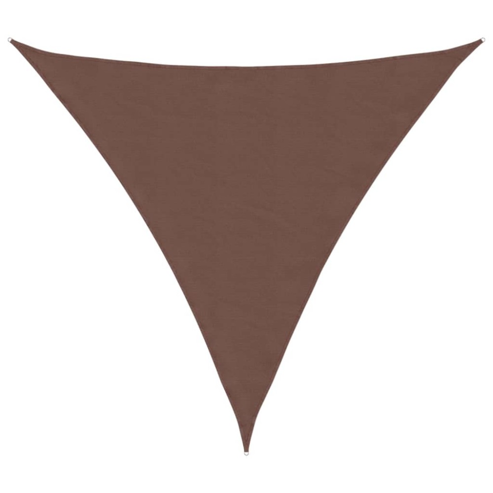 vidaXL Parasolar, maro, 4,5x4,5x4,5 m, țesătură oxford, triunghiular