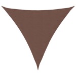 vidaXL Parasolar, maro, 4,5x4,5x4,5 m, țesătură oxford, triunghiular vidaXL Parasolar, maro, 4,5x4,5x4,5 m, țesătură oxford, triunghiular