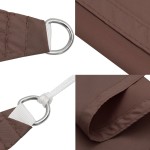 vidaXL Parasolar, maro, 4,5x4,5x4,5 m, țesătură oxford, triunghiular vidaXL Parasolar, maro, 4,5x4,5x4,5 m, țesătură oxford, triunghiular