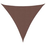 vidaXL Parasolar, maro, 5x5x5 m, țesătură oxford, triunghiular vidaXL Parasolar, maro, 5x5x5 m, țesătură oxford, triunghiular
