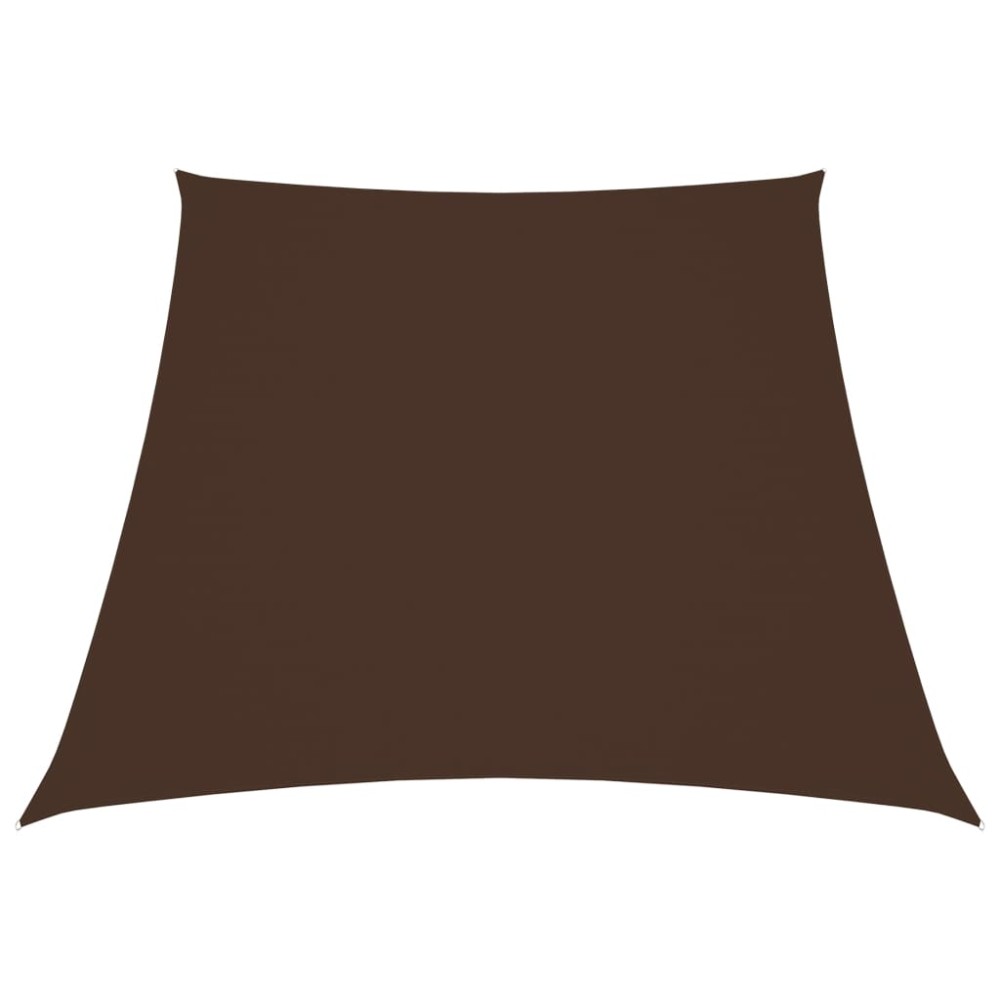 vidaXL Parasolar, maro, 2/4x3 m, țesătură oxford, trapez
