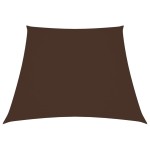 vidaXL Parasolar, maro, 2/4x3 m, țesătură oxford, trapez