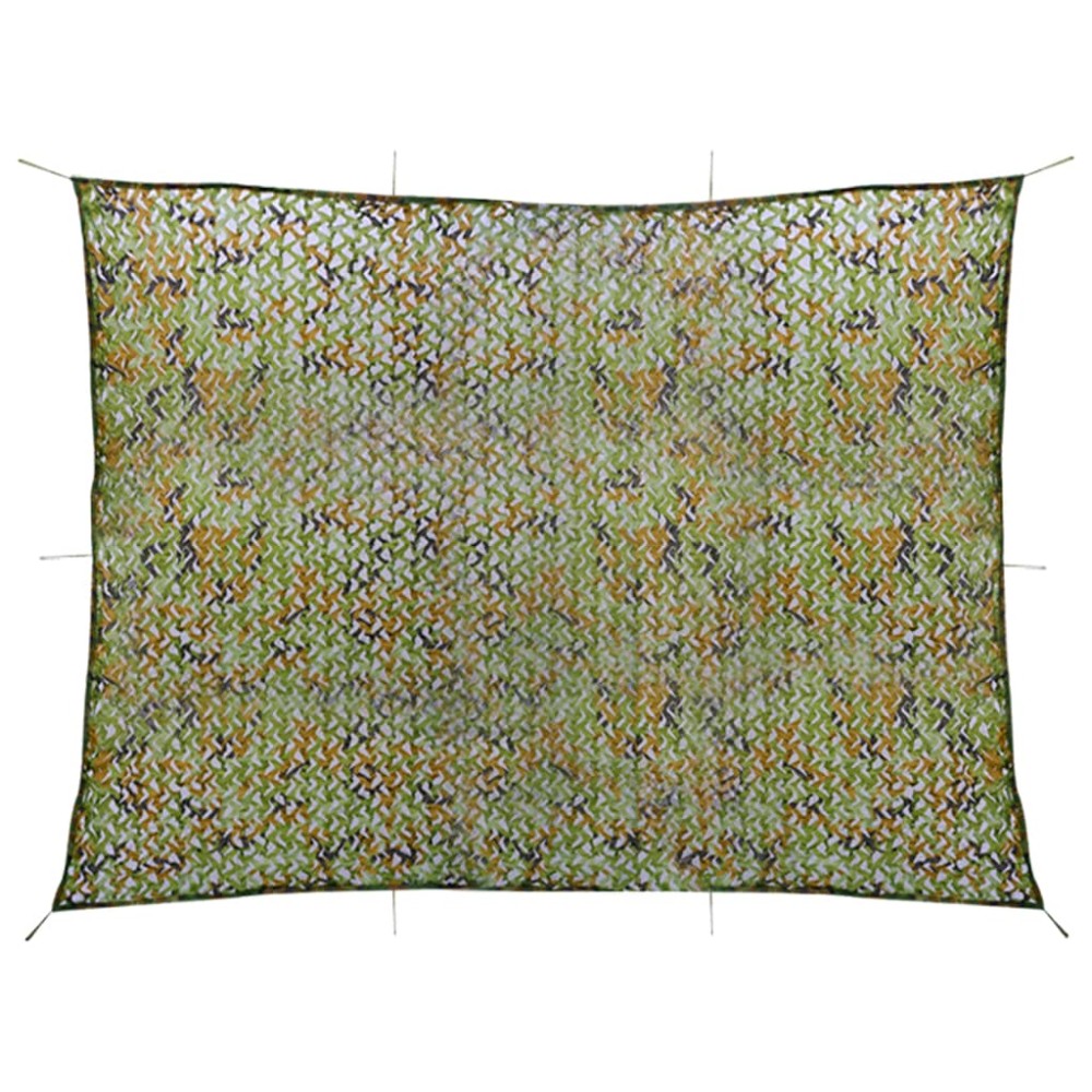 vidaXL Plasă de camuflaj cu geantă de depozitare, verde, 2x4 m