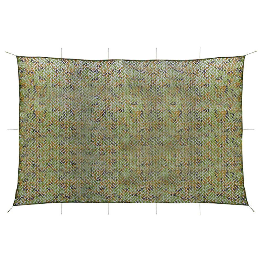 vidaXL Plasă de camuflaj cu geantă de depozitare, verde, 4x5 m