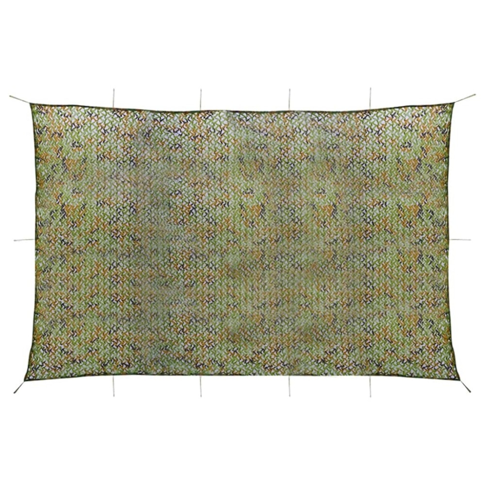 vidaXL Plasă de camuflaj cu geantă de depozitare, verde, 5x8 m