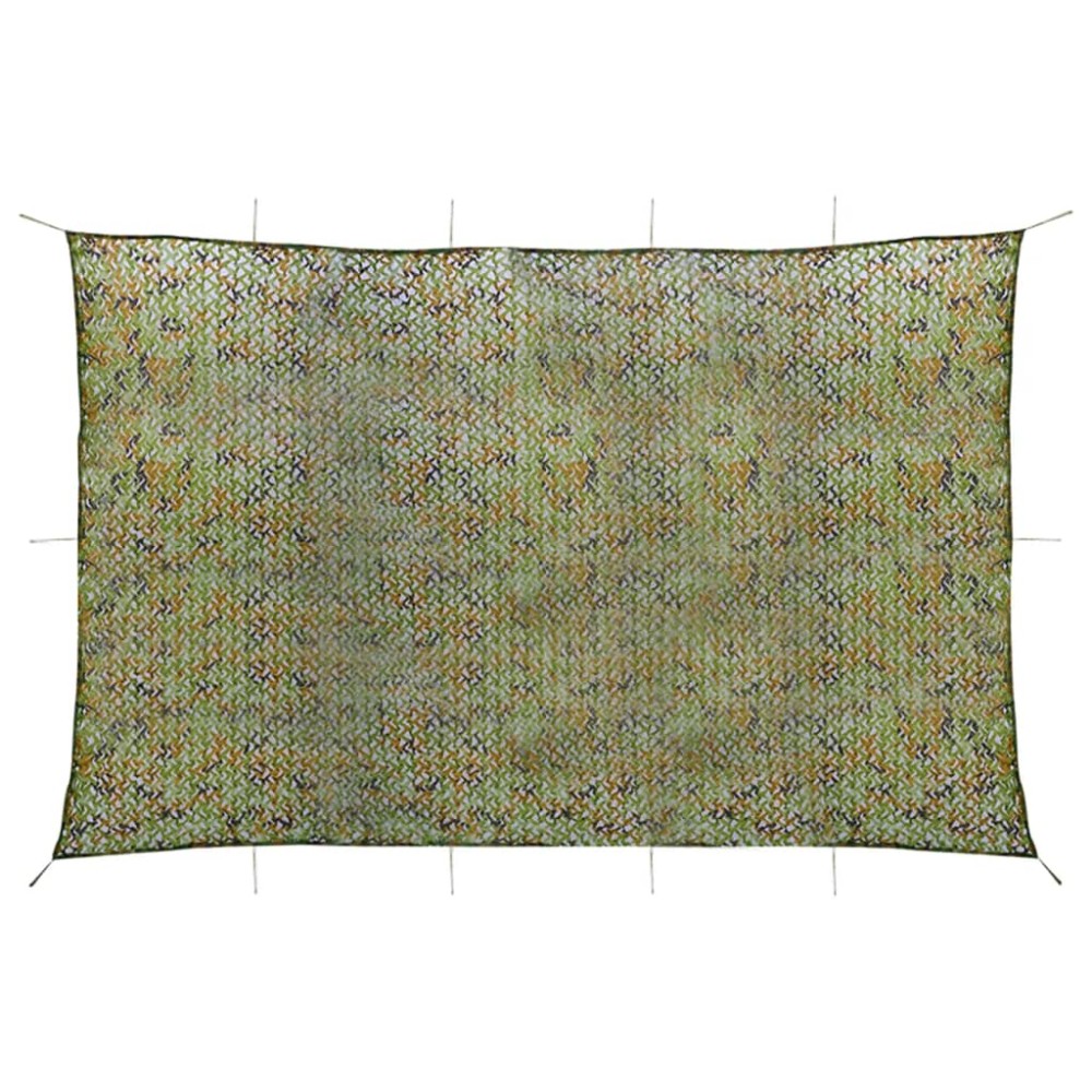 vidaXL Plasă de camuflaj cu geantă de depozitare, verde, 6x7 m