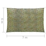 vidaXL Plasă de camuflaj cu geantă de depozitare, verde, 6x7 m vidaXL Plasă de camuflaj cu geantă de depozitare, verde, 6x7 m
