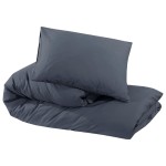 vidaXL Set lenjerie cu husă de pilotă, antracit, 200x200 cm microfibră vidaXL Set lenjerie cu husă de pilotă, antracit, 200x200 cm microfibră
