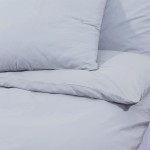 vidaXL Set cu husă de pilotă, gri, 260x240 cm, microfibră