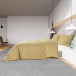 vidaXL Set cu husă de pilotă, gri taupe, 155x220 cm, microfibră