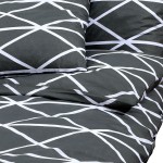 vidaXL Set cu husă de pilotă, gri, 155x220 cm, bumbac