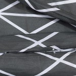 vidaXL Set cu husă de pilotă, gri, 155x220 cm, bumbac