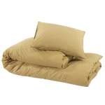 vidaXL Set cu husă de pilotă, gri taupe, 135x200 cm, bumbac