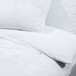 vidaXL Set cu husă de pilotă, alb, 260x240 cm, bumbac vidaXL Set cu husă de pilotă, alb, 260x240 cm, bumbac