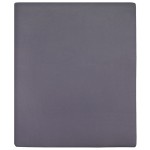vidaXL Cearșaf de pat cu elastic, 2 buc., antracit, 100x200 cm, bumbac vidaXL Cearșaf de pat cu elastic, 2 buc., antracit, 100x200 cm, bumbac