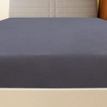 vidaXL Cearșaf de pat cu elastic, 2 buc., antracit, 160x200 cm, bumbac vidaXL Cearșaf de pat cu elastic, 2 buc., antracit, 160x200 cm, bumbac