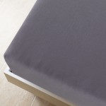 vidaXL Cearșaf de pat cu elastic, 2 buc., antracit, 180x200 cm, bumbac vidaXL Cearșaf de pat cu elastic, 2 buc., antracit, 180x200 cm, bumbac