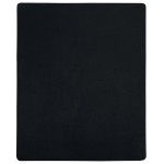 vidaXL Cearșaf de pat cu elastic, 2 buc., negru, 100x200 cm, bumbac