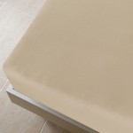 vidaXL Cearșaf de pat cu elastic, 2 buc., gri taupe, 90x200 cm, bumbac vidaXL Cearșaf de pat cu elastic, 2 buc., gri taupe, 90x200 cm, bumbac