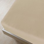 vidaXL Cearșaf de pat cu elastic, 2 buc, gri taupe, 140x200 cm bumbac vidaXL Cearșaf de pat cu elastic, 2 buc, gri taupe, 140x200 cm bumbac