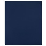 vidaXL Cearșaf de pat cu elastic, bleumarin, 140x200 cm, bumbac vidaXL Cearșaf de pat cu elastic, bleumarin, 140x200 cm, bumbac