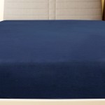 vidaXL Cearșaf de pat cu elastic, 2 buc, bleumarin, 180x200 cm, bumbac vidaXL Cearșaf de pat cu elastic, 2 buc, bleumarin, 180x200 cm, bumbac