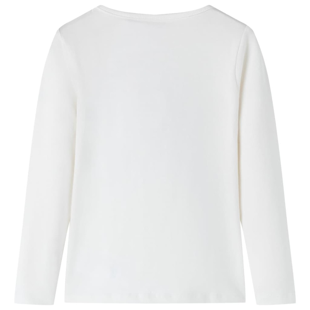 Tricou pentru copii cu mâneci lungi, ecru, 92