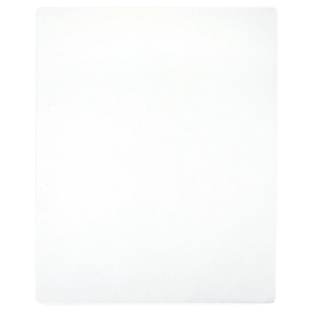 vidaXL Cearșaf de pat cu elastic, alb, 90x200 cm, bumbac