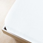 vidaXL Cearșaf de pat cu elastic, 2 buc, alb, 100x200 cm, bumbac vidaXL Cearșaf de pat cu elastic, 2 buc, alb, 100x200 cm, bumbac