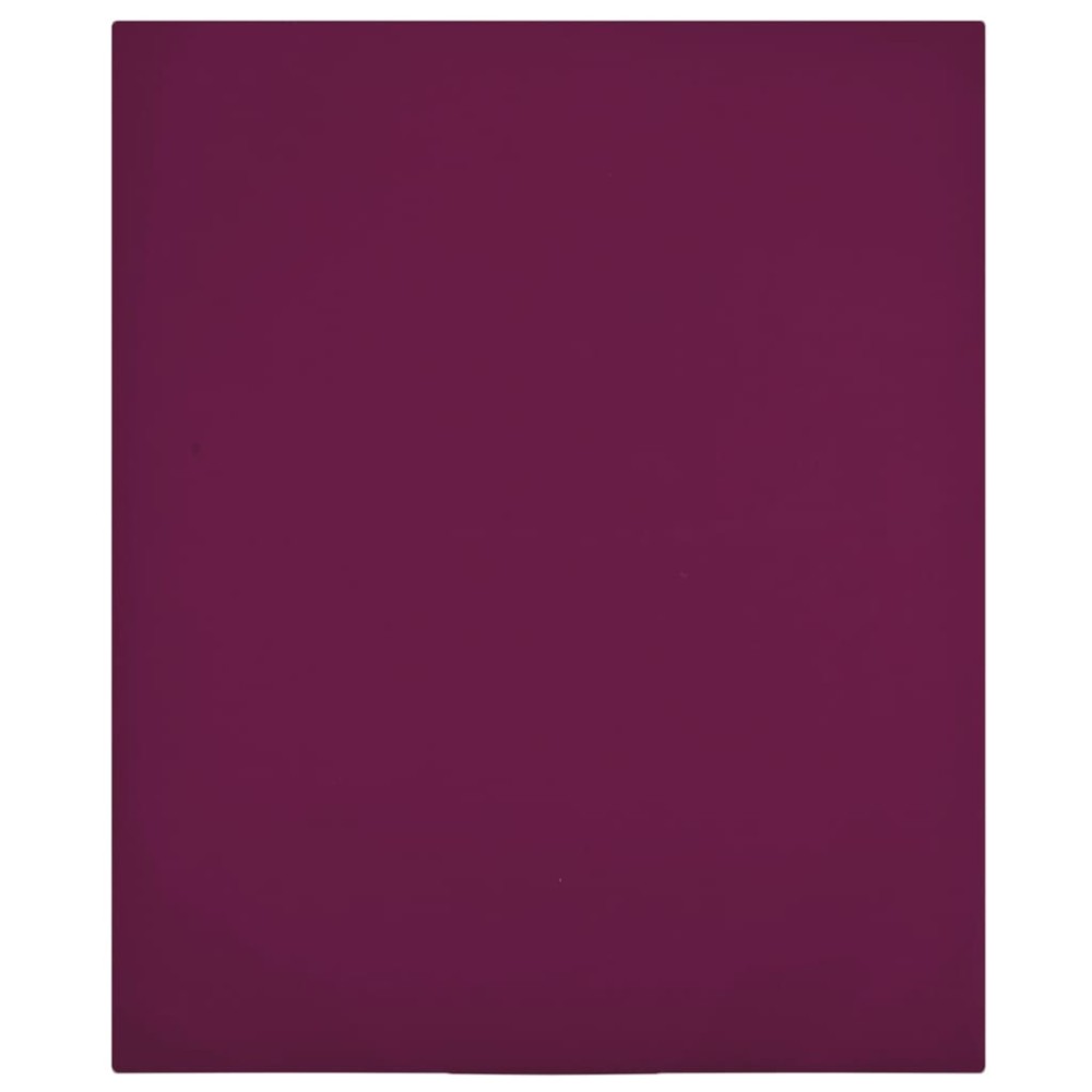vidaXL Cearșaf de pat cu elastic, 2 buc., bordo, 180x200 cm, bumbac