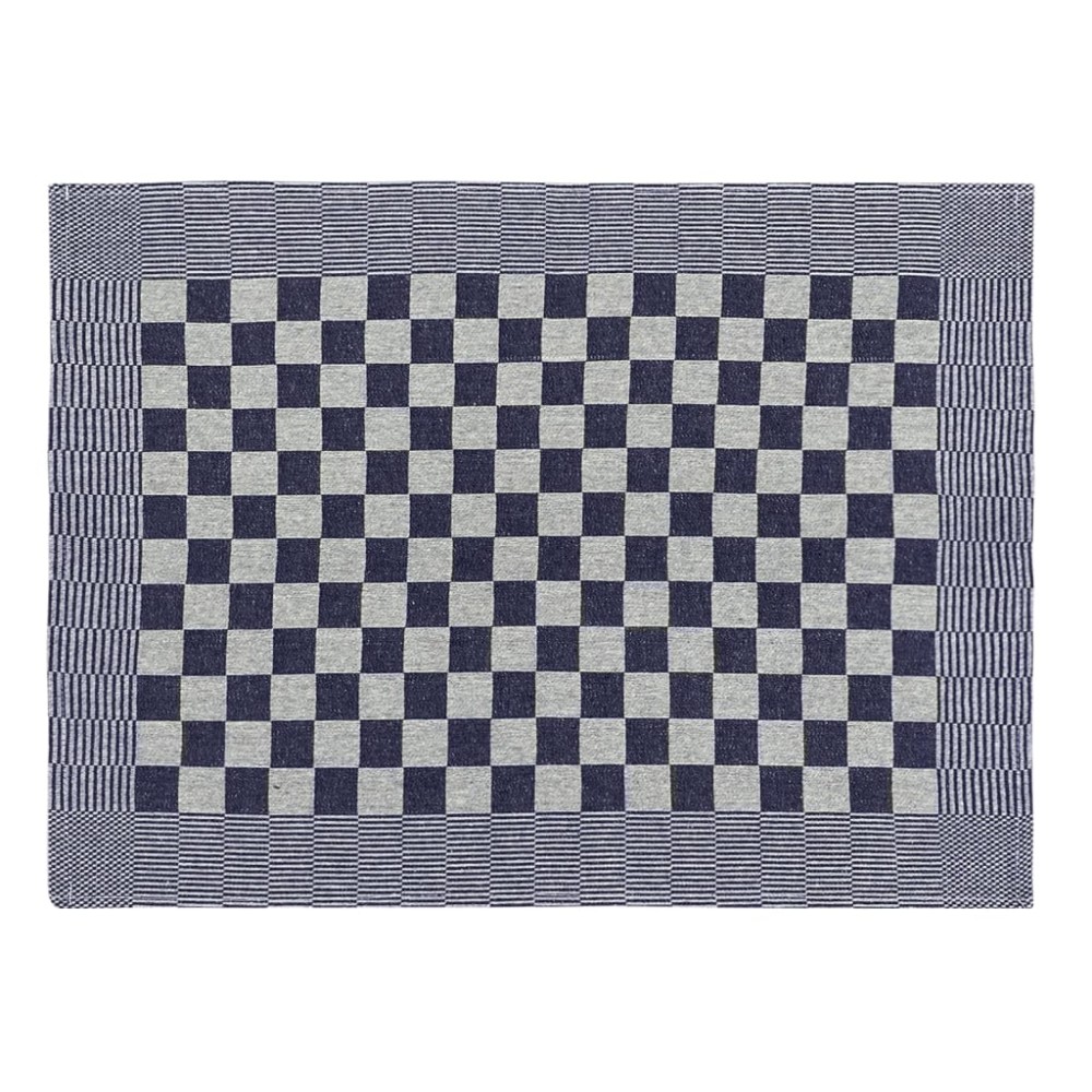 vidaXL Prosoape de bucătărie 10 buc. albastru și alb 50x70 cm bumbac