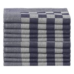 vidaXL Prosoape de bucătărie 50 buc. albastru și alb 50x70 cm bumbac vidaXL Prosoape de bucătărie 50 buc. albastru și alb 50x70 cm bumbac