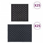 vidaXL Set de prosoape, 50 buc., negru și gri, bumbac vidaXL Set de prosoape, 50 buc., negru și gri, bumbac