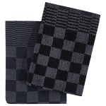 vidaXL Set de prosoape, 50 buc., negru și gri, bumbac vidaXL Set de prosoape, 50 buc., negru și gri, bumbac