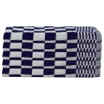 vidaXL Set de prosoape, 10 buc., albastru și alb, bumbac vidaXL Set de prosoape, 10 buc., albastru și alb, bumbac
