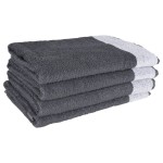 vidaXL Set de prosoape, 12 buc., gri, bumbac vidaXL Set de prosoape, 12 buc., gri, bumbac