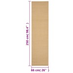 vidaXL Covor din sisal, natural, 66x250 cm vidaXL Covor din sisal, natural, 66x250 cm