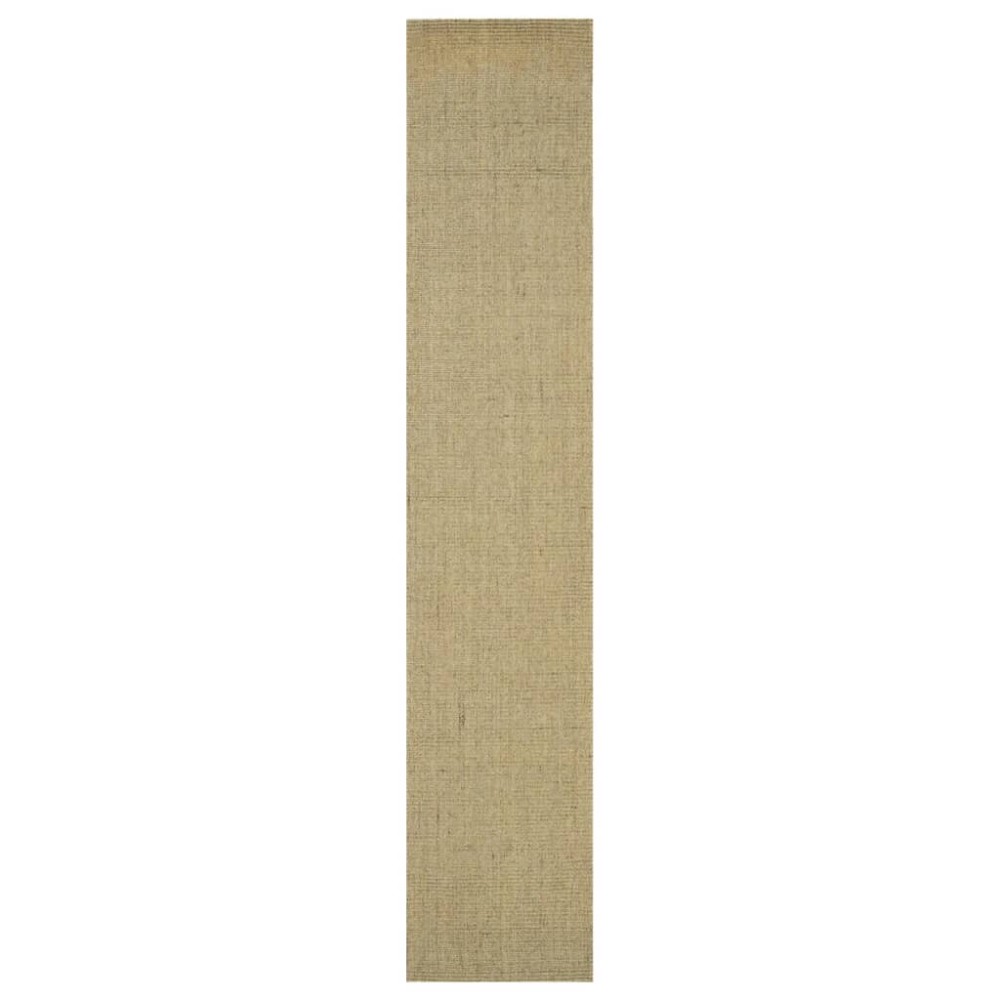vidaXL Covor din sisal natural, verde, 66x350 cm