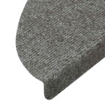 vidaXL Covorașe scări autoadezive, 15 buc., gri, 56x17x3 cm vidaXL Covorașe scări autoadezive, 15 buc., gri, 56x17x3 cm