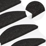 vidaXL Covorașe scări autoadezive, 15 buc., antracit, 65x22,5x3,5 cm vidaXL Covorașe scări autoadezive, 15 buc., antracit, 65x22,5x3,5 cm