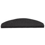vidaXL Covorașe scări autoadezive, 15 buc.,negru, 65x22,5x3,5 cm