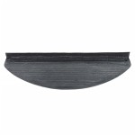 vidaXL Covorașe scări autoadezive, 15 buc.,negru, 65x22,5x3,5 cm