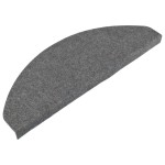 vidaXL Covorașe scări autoadezive, 15 buc., gri, 65x22,5x3,5 cm