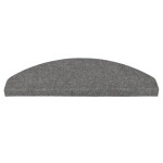 vidaXL Covorașe scări autoadezive, 15 buc., gri, 65x22,5x3,5 cm
