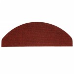 vidaXL Covorașe scări autoadezive, 15 buc., roșu, 65x22,5x3,5 cm